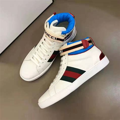 gucci wide stripe shoes|all white Gucci shoes.